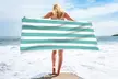 Single Jersey Striped Summer Beach or Bath Towel - Second Medium