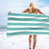 Image 5: Single Jersey Striped Summer Beach or Bath Towel
