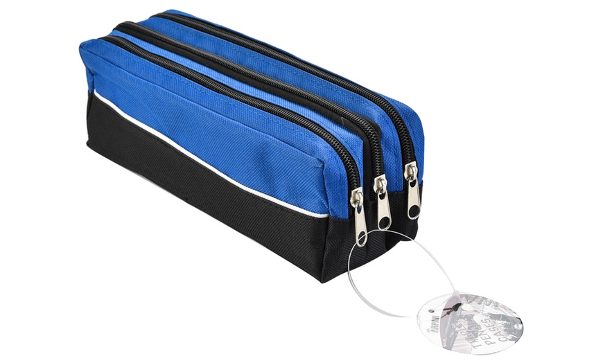 Image 4: Double-&Triple-Pocket Pencil Case