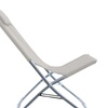 Image 4: Silla plegable con asiento de tela Oxford en color beige