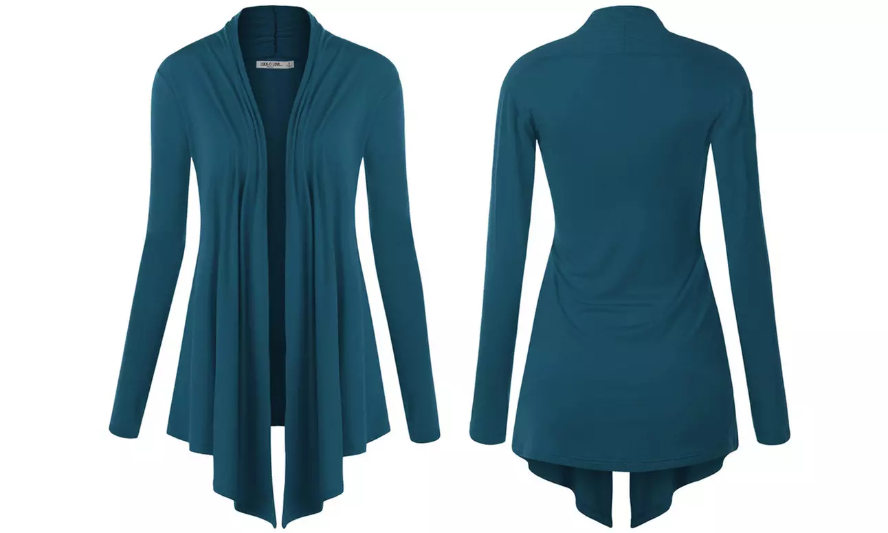 Open Front Cardigan S-3X by Made By Johnny Plus Size Sweater  