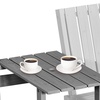Image 21: Outsunny 2-Seater Wooden Bench with Centre Table
