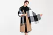 Miss Lulu Woman Fashion Long Shawl Grid Tassel Warm Scarves - Second Medium
