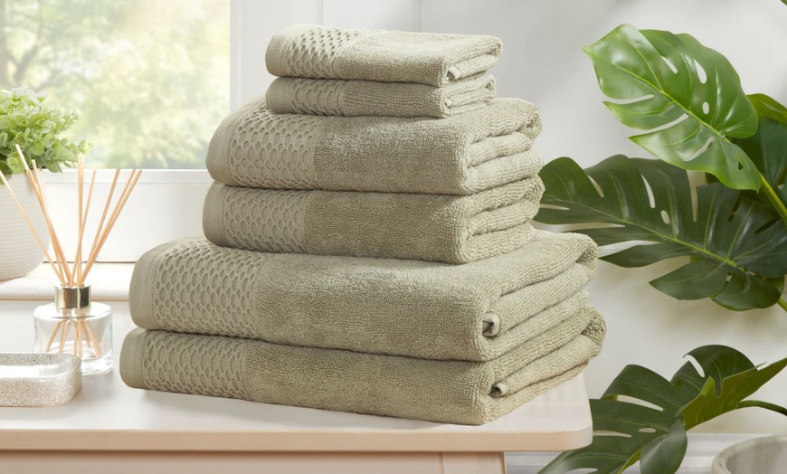 Image 5: Eden Weave 6pc Towel Bale - 500gsm Cotton, Ultra-Absorbent, OEKO-TEX