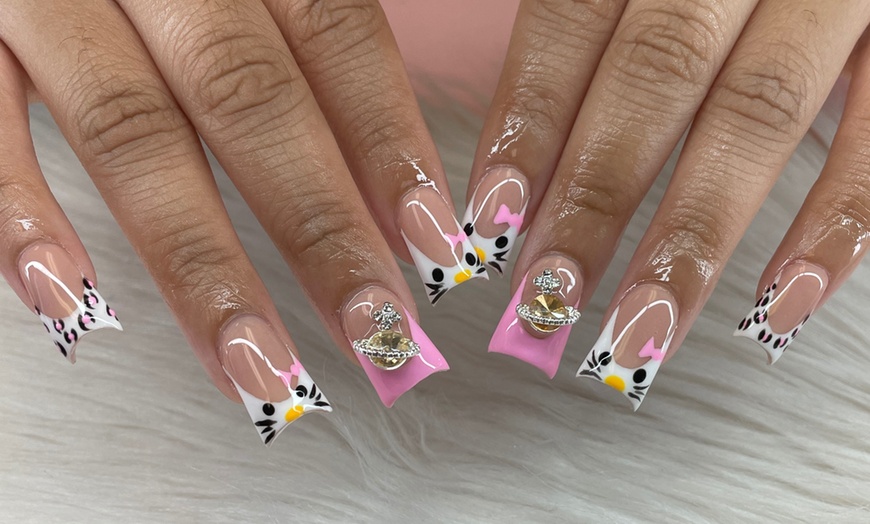 Image 1: Custom Freestyle Nail Sets in Short, Medium, or Long Lengths 