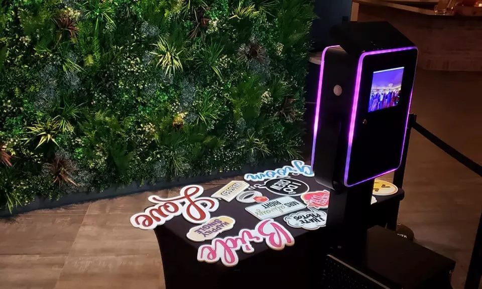 Flower Wall, Green Grass Wall  or LED Wall Rental w/ any Photo Booth