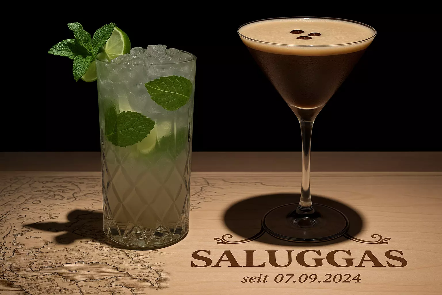 1 - 4 Cocktails nach Wahl inkl. Snack-Mix