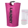 Image 19: 90L Large Laundry Basket Mesh Laundry Wash Bags for Socks Underwear Hosiery Bras