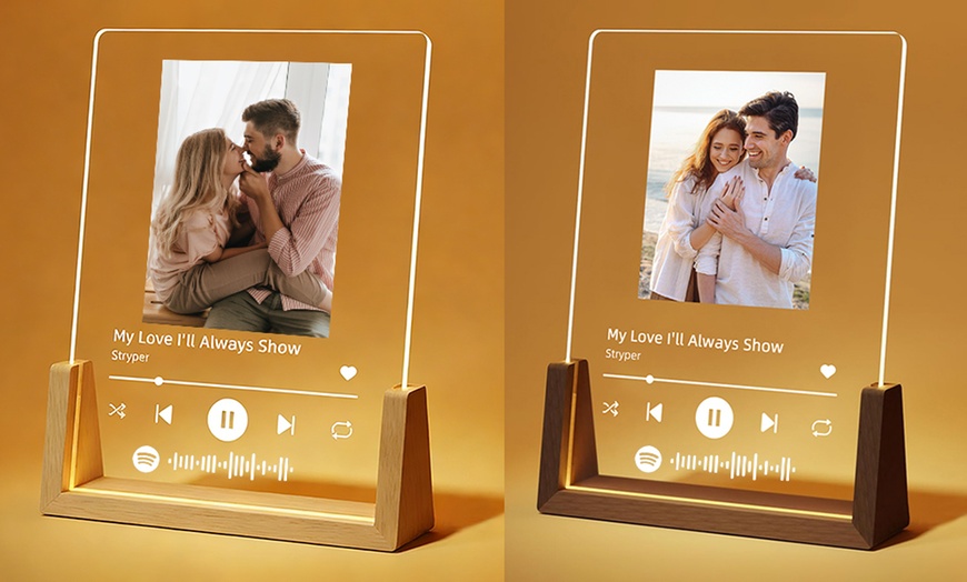 Image 6: Custom Song Photo Plaques - Perfect Holiday Gift (Up to 83% Off)