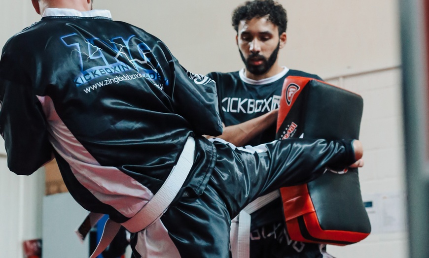 Image 1: Up to 91% Off Martial Arts Training at ZING Kickboxing Academy