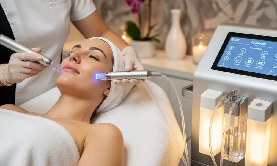 Aqua Facial opt. mit Microneedling oder BB-Glow