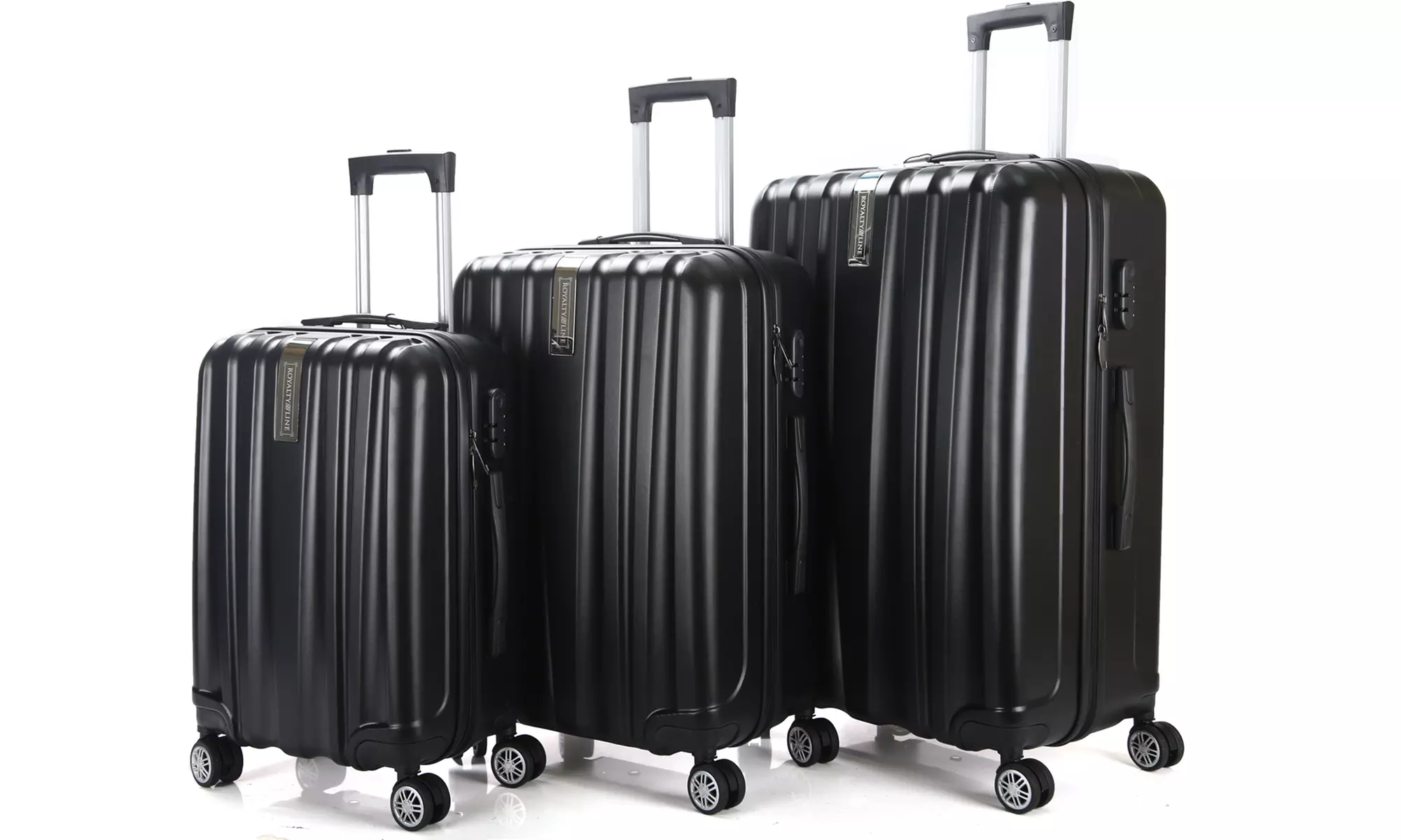 Set van 3 koffers met harde buitenkant van het merk Royalty Line