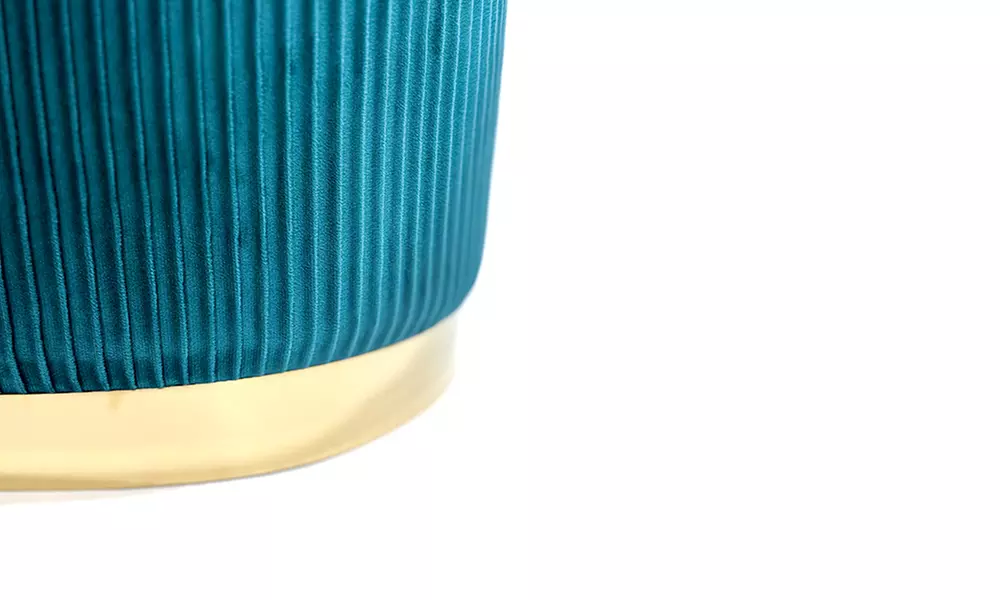 Set di 3 pouf moderni in velluto