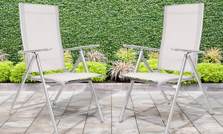 Image 1: Lot de 2 chaises de jardin
