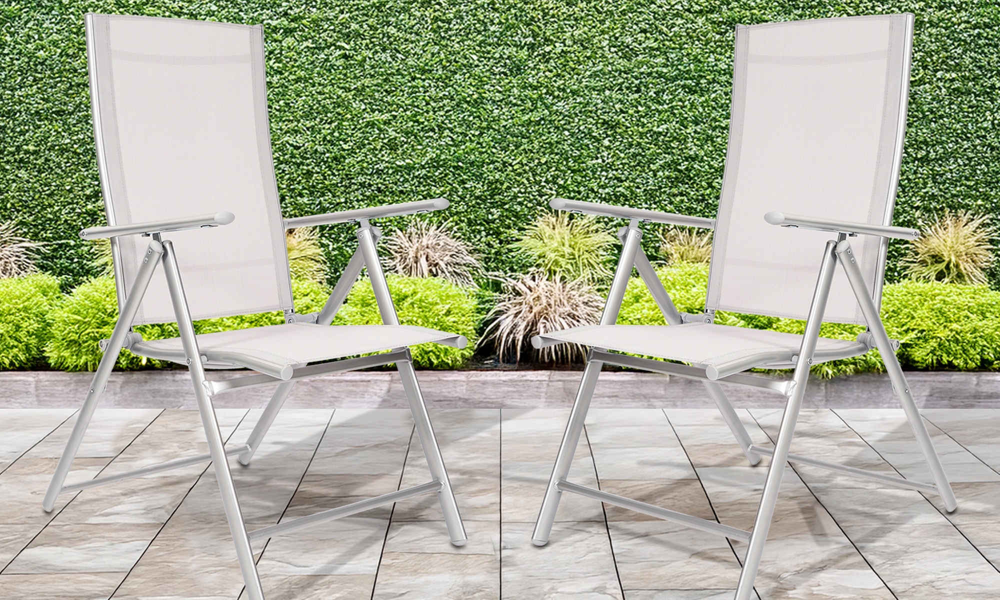 Lot de 2 chaises de jardin