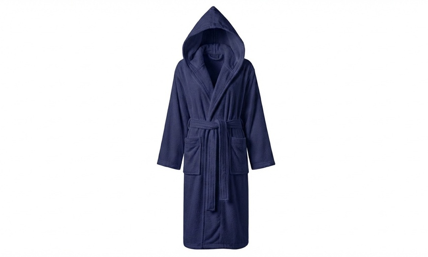 Image 11: Accappatoio unisex con cappuccio in spugna Sophie