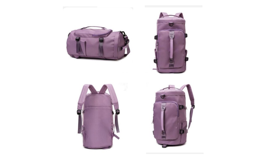 Image 14: 29-Inch Double Strap Large Capacity Gym Travel Bag 