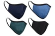 4-Pack Non-Medical Reusable Fabric Face Masks (Multiple Options) - Second Medium