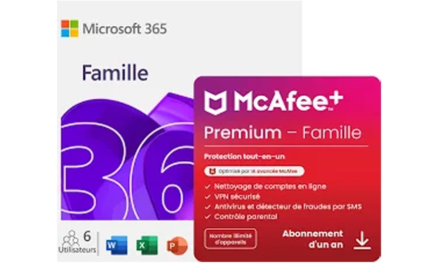 Image 3: Microsoft 365 Family of Personal met McAfee Total Protection: 1 jaar