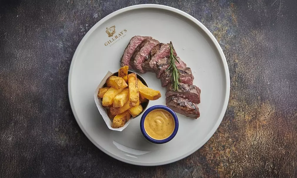 Savor Fillet Steak with Wine for Two or Four in London