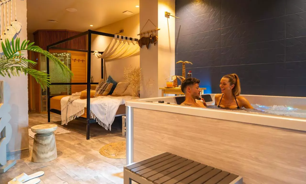 2h d'accès au spa privatif avec sauna, hammam et bains à remous