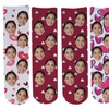 Image 2: Get fun with Love Theme Novelty Face Socks  for One or Two