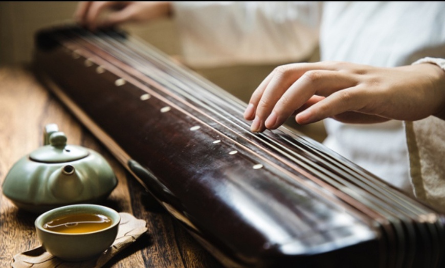 Image 2: One 90-Minute Tea Meditation with Zither or Crystal Bowl for 1 or 2 