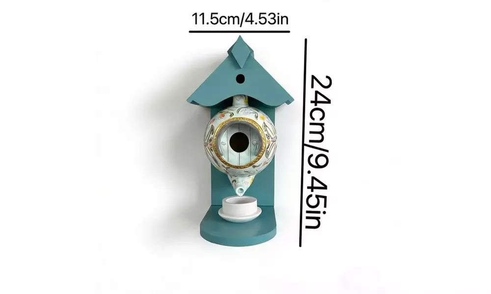 Teapot Birdhouse Feeder
