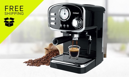 TODO Espresso Coffee Machine Maker Automatic 1.25L – Black - T-CM5013-BLK - Panatech
