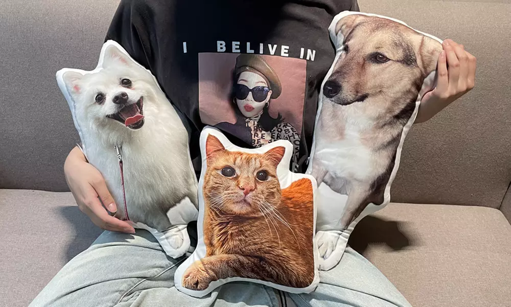 Niestandardowa personalizowana poduszka 3D ze zdjęciem zwierzaka