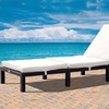 Image 1: One or Two Monaco Rattan Sun Loungers
