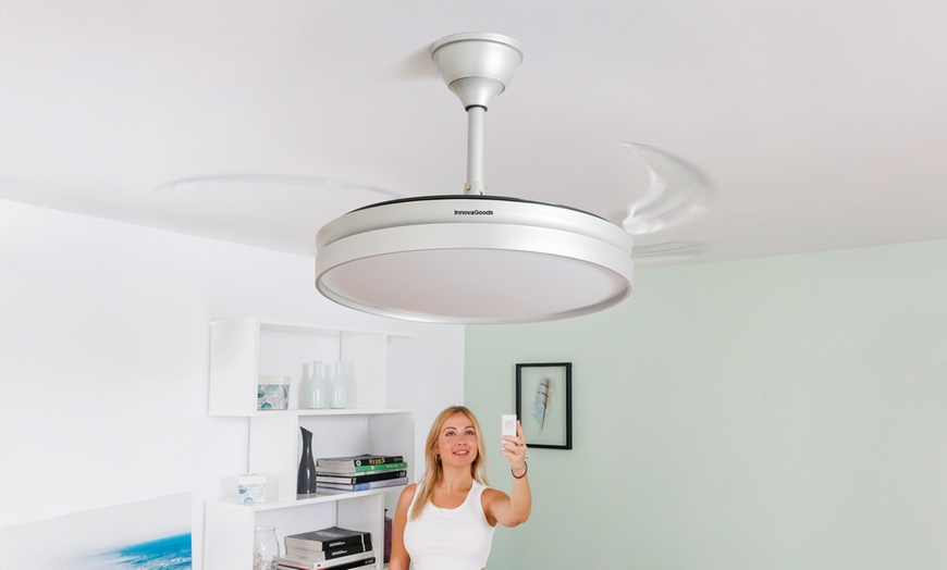 Image 7: InnovaGoods Deckenventilator mit LED-Licht