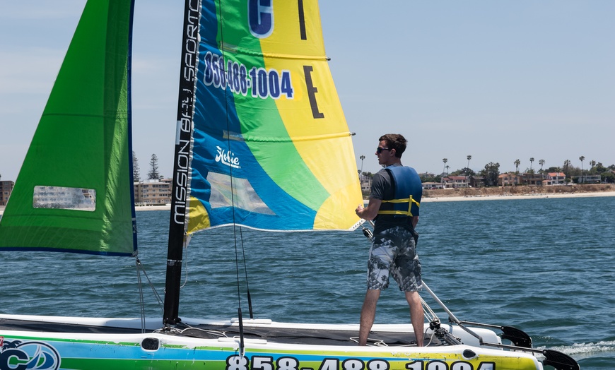 Image 3: Hobie Getaway Catamaran Rental  at Mission Bay Sportcenter