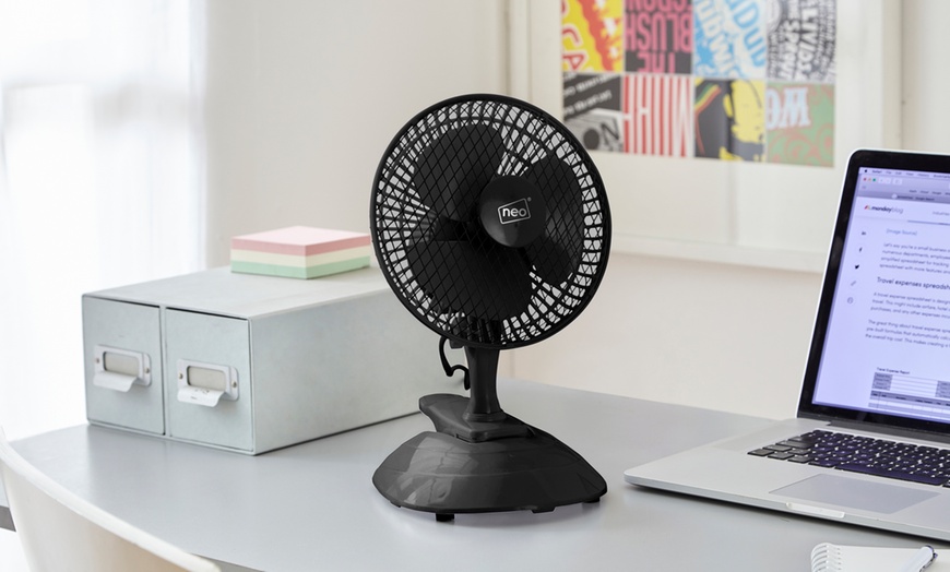 Image 8: Neo Mini Clip Base Mount Desk Fans