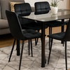 Image 35: Glass Dining Table Set with Chair Options