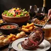 All-You-Can- Eat Brazilian Steakhouse Rodizio + 1 glass of Wine or Beer for 2 or 4 People (Up to 19% Off)