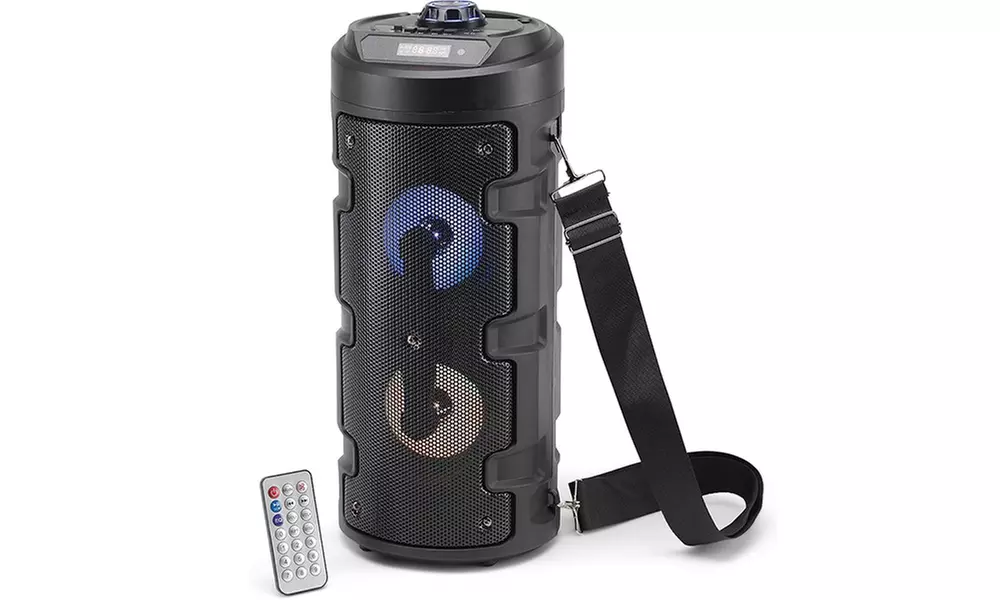 Enceinte Karaoké Bluetooth avec micro LED, télécommande portable avec sangle ajustable - Second Medium