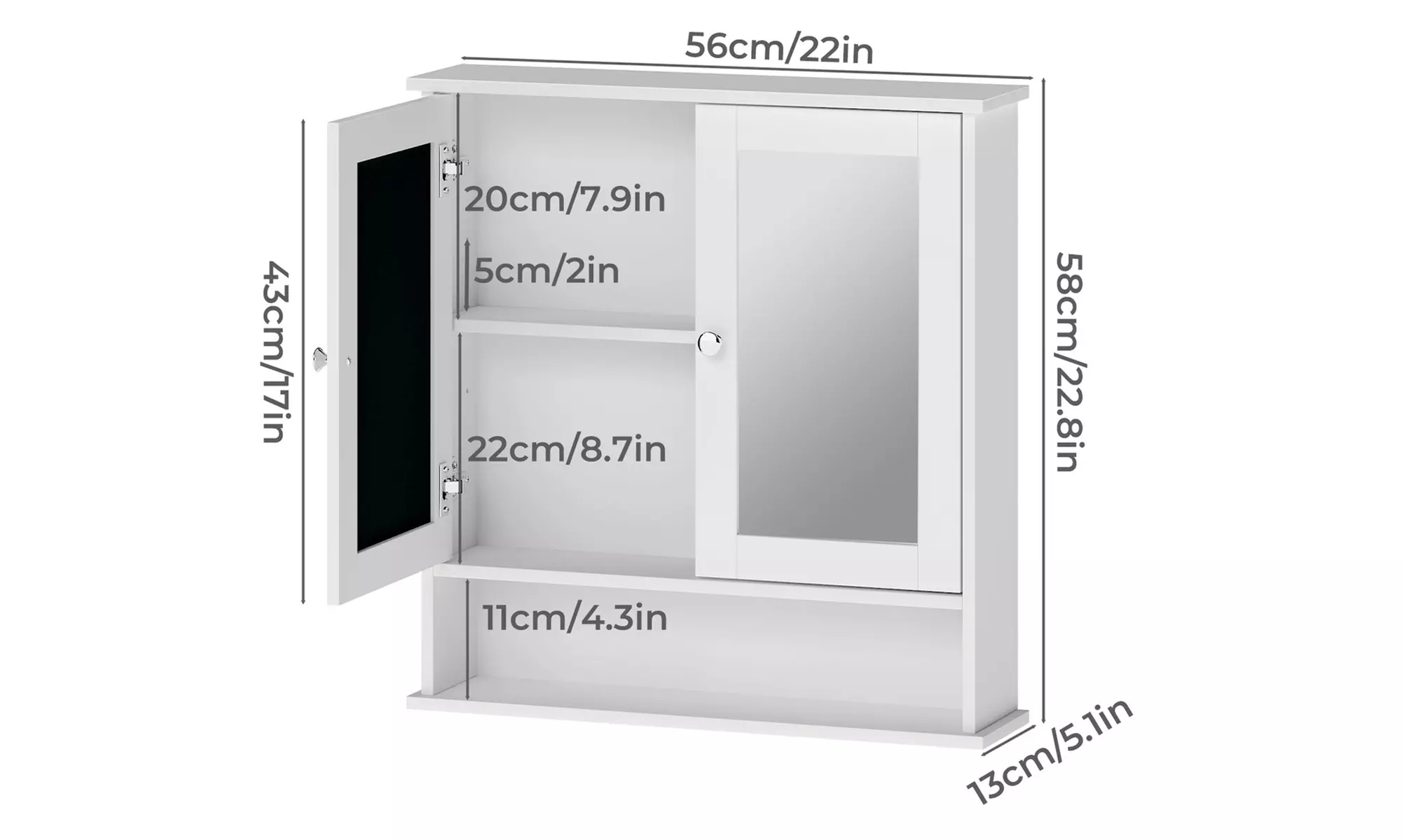 Levede Modern Bathroom Storage and Organisation Cabinets