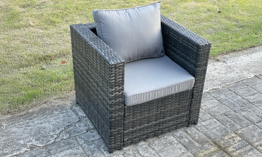 Image 4: Rattan Effect Garden Furniture Set