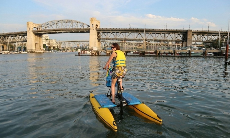 Image 4: Enjoy 1 or 2 hour hydrobike ride on False Creek