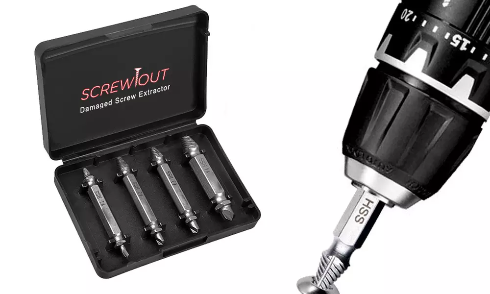 Fino a 4 set per rimuovere viti danneggiate - Primary Image