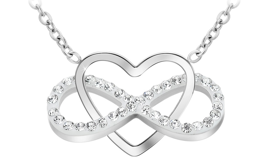 Image 19: Collar con colgante de enlace o corazón de SC Crystal