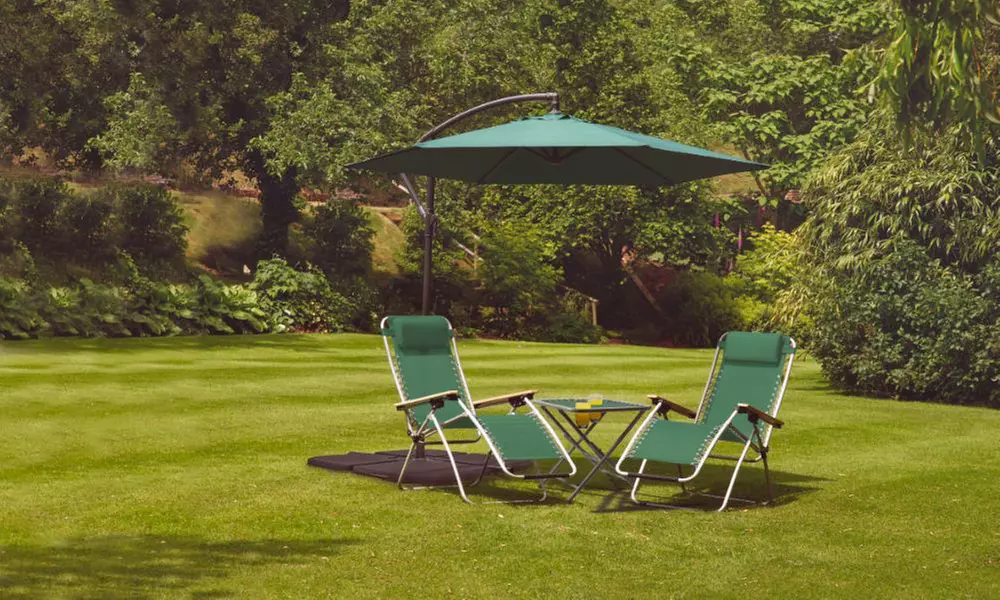 Cantilever Parasols - Standard or Solar LED + Optional Base