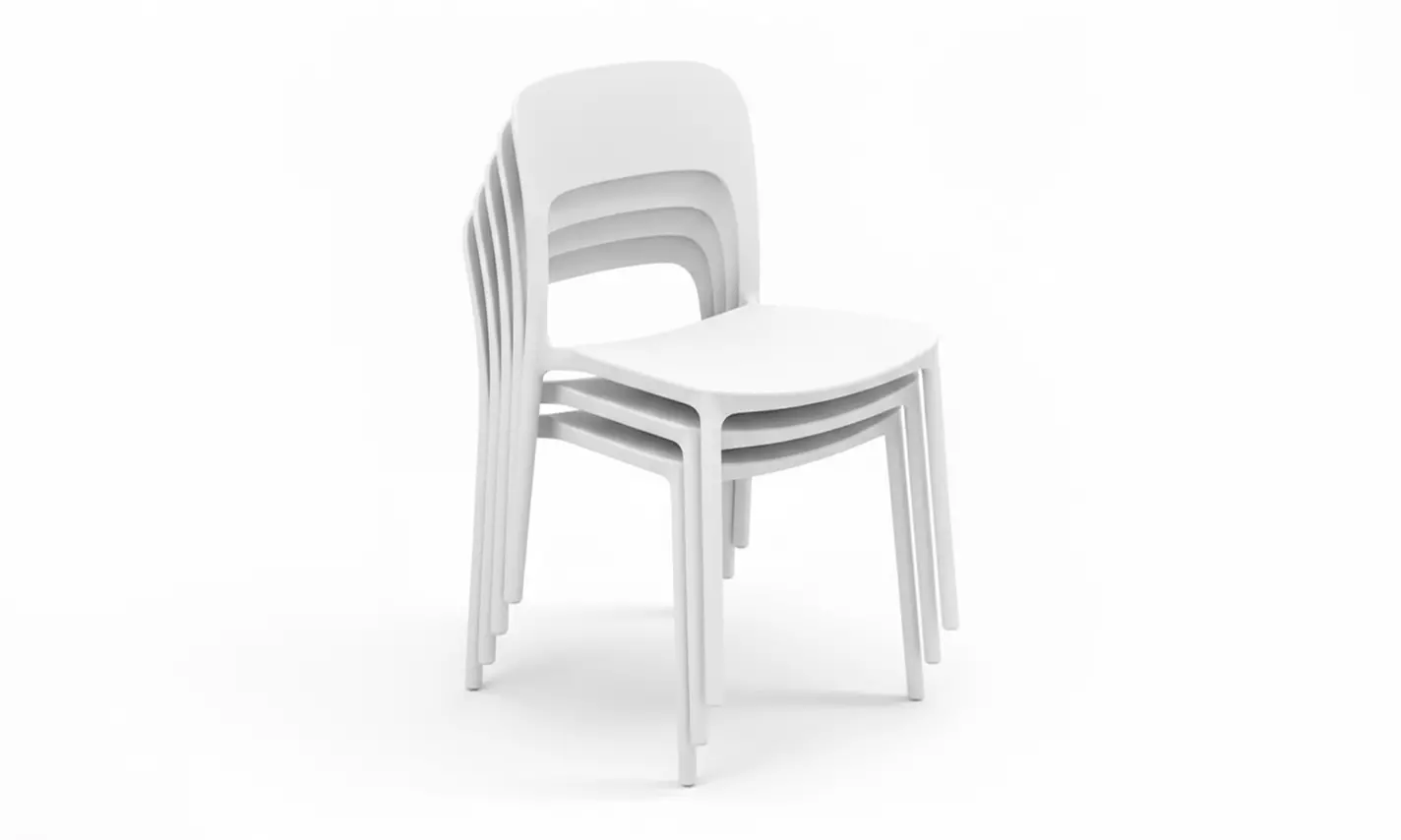 Set di 4 sedie da esterno