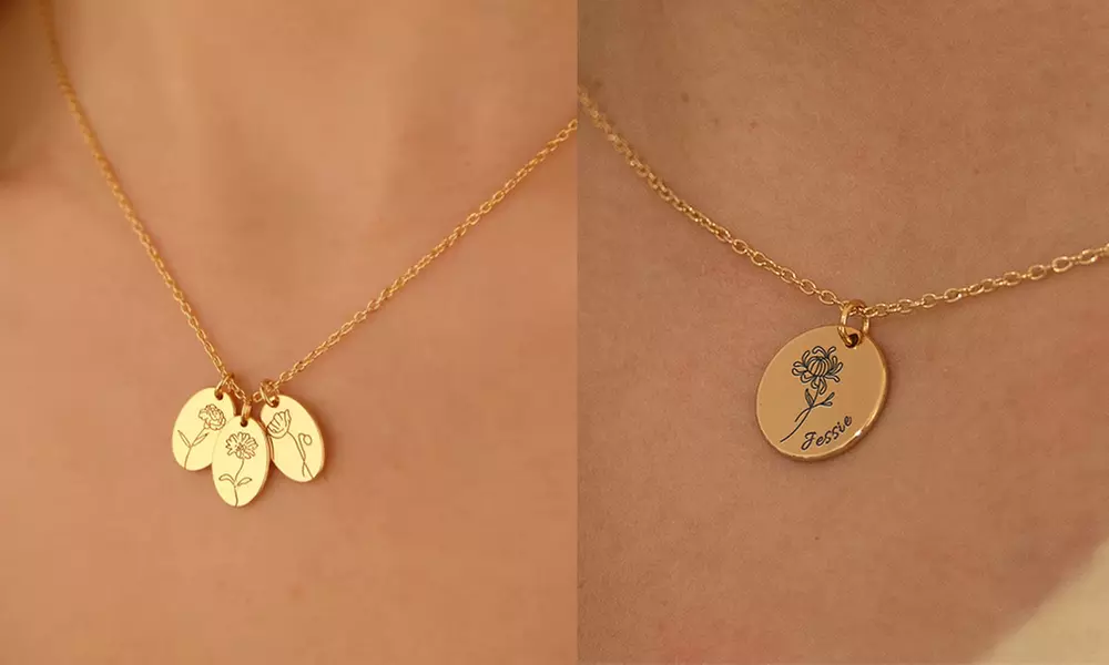 Collier de fleurs personnalisé par Justyling, livraison non incluse - Primary Image