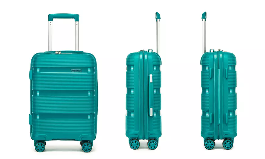 Image 16: 1 of 3 koffers met TSA-slot en dubbele zwenkwielen