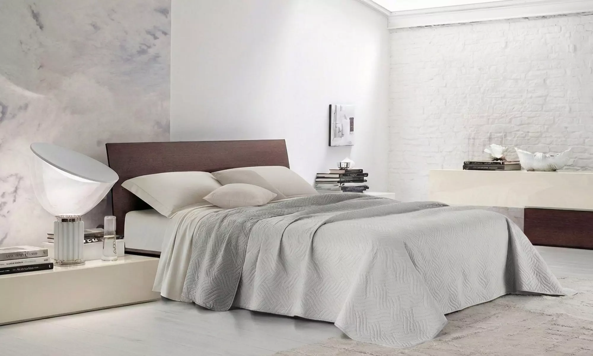 Tweekleurige sprei voor over je bed