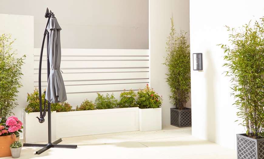 Image 4: Neo 3m Garden Outdoor Waterproof Freestanding Parasol LED Lights 