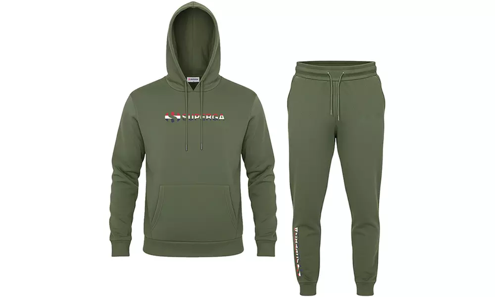 Tuta uomo Superga in cotone felpato