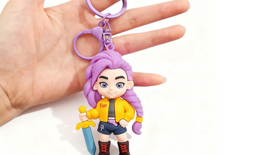 Image 3: Demon Hunters-Inspired PVC Keychain